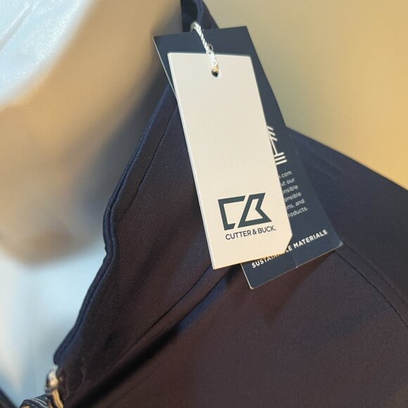 NWT Cutter & Buck Men's blue The Players 1/3 zip pullover Jacket XLT Tall shirt - Picture 4 of 7